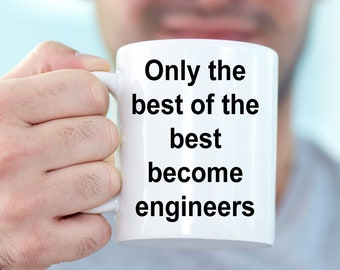 Taza de cerámica para ingenieros, regalo impreso en EE. UU.