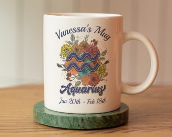 Personalized Zodiac Sign Coffee Mug: Astrology Gift
