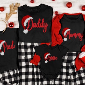 Personalized Christmas Family Matching Shirts: Holiday Name Shirts