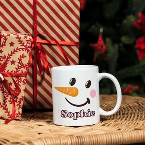 Custom Snowman Mug, Snowman Mug For Kids, Snowman Custom Mug, Snowman Mug, Christmas Snowman Mug, Personalized Snowman Mug, Happy Snowman