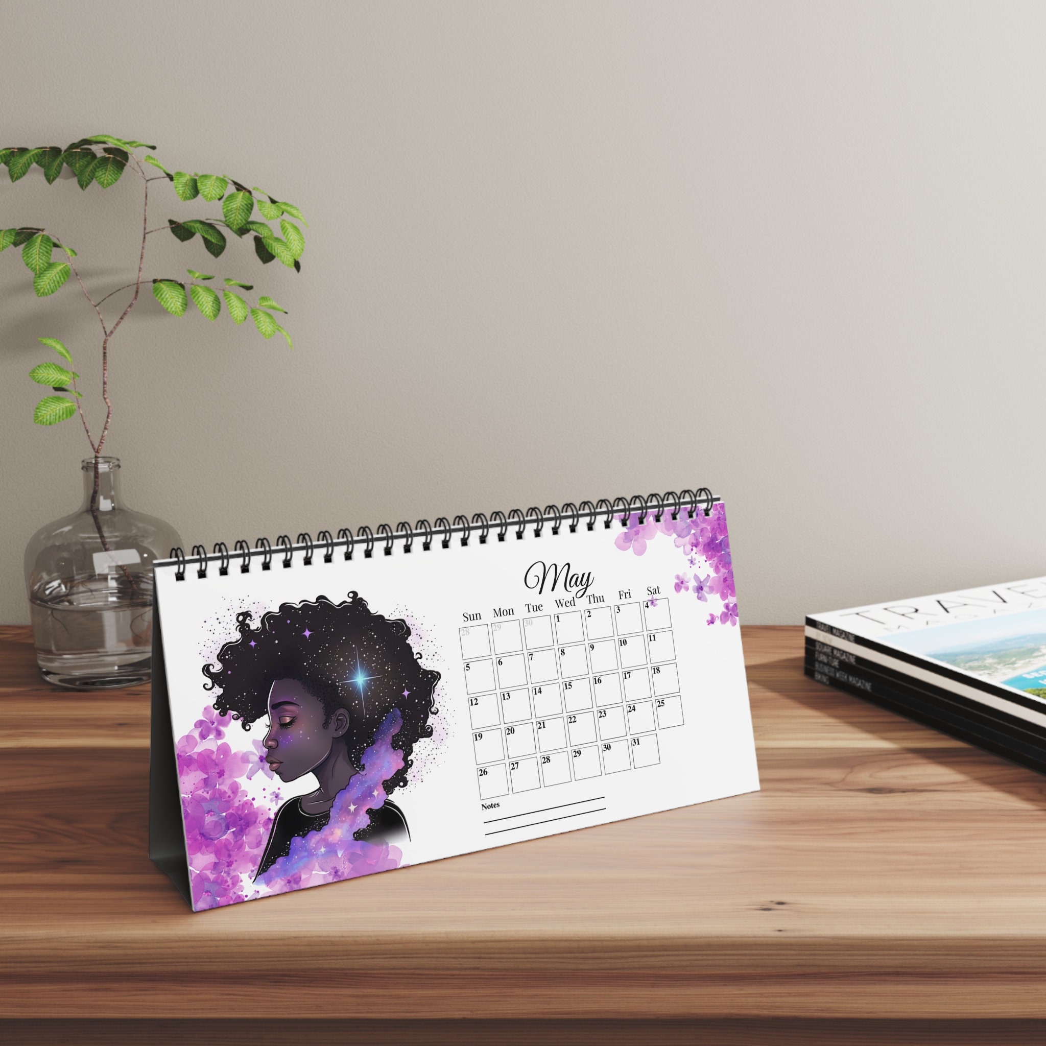 Black Girl Magic Calendar, Black Women Calendar, Black Girl Calendar