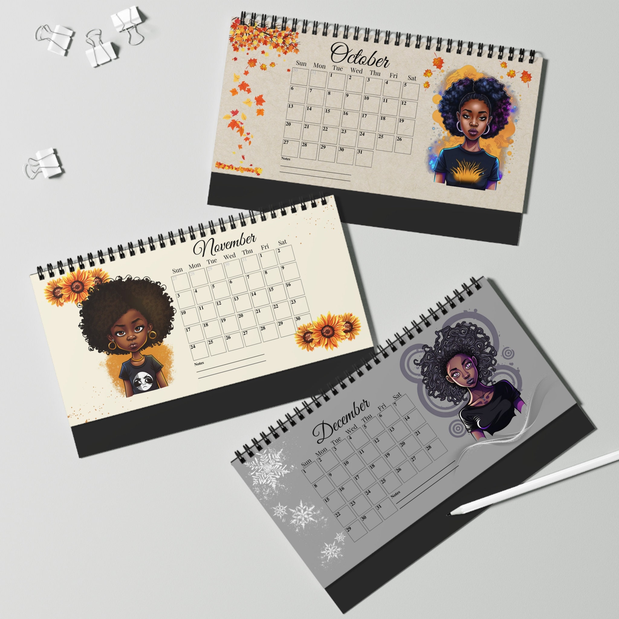 Black Girl Magic Calendar, Black Women Calendar, Black Girl Calendar