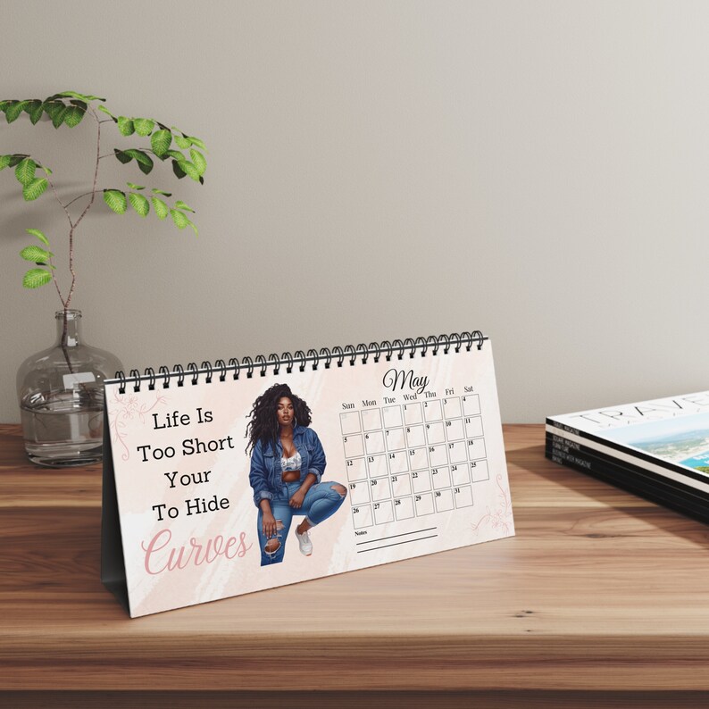 Curvy Girl Calendar Black Women Calendar Self Love Calendar Etsy Canada
