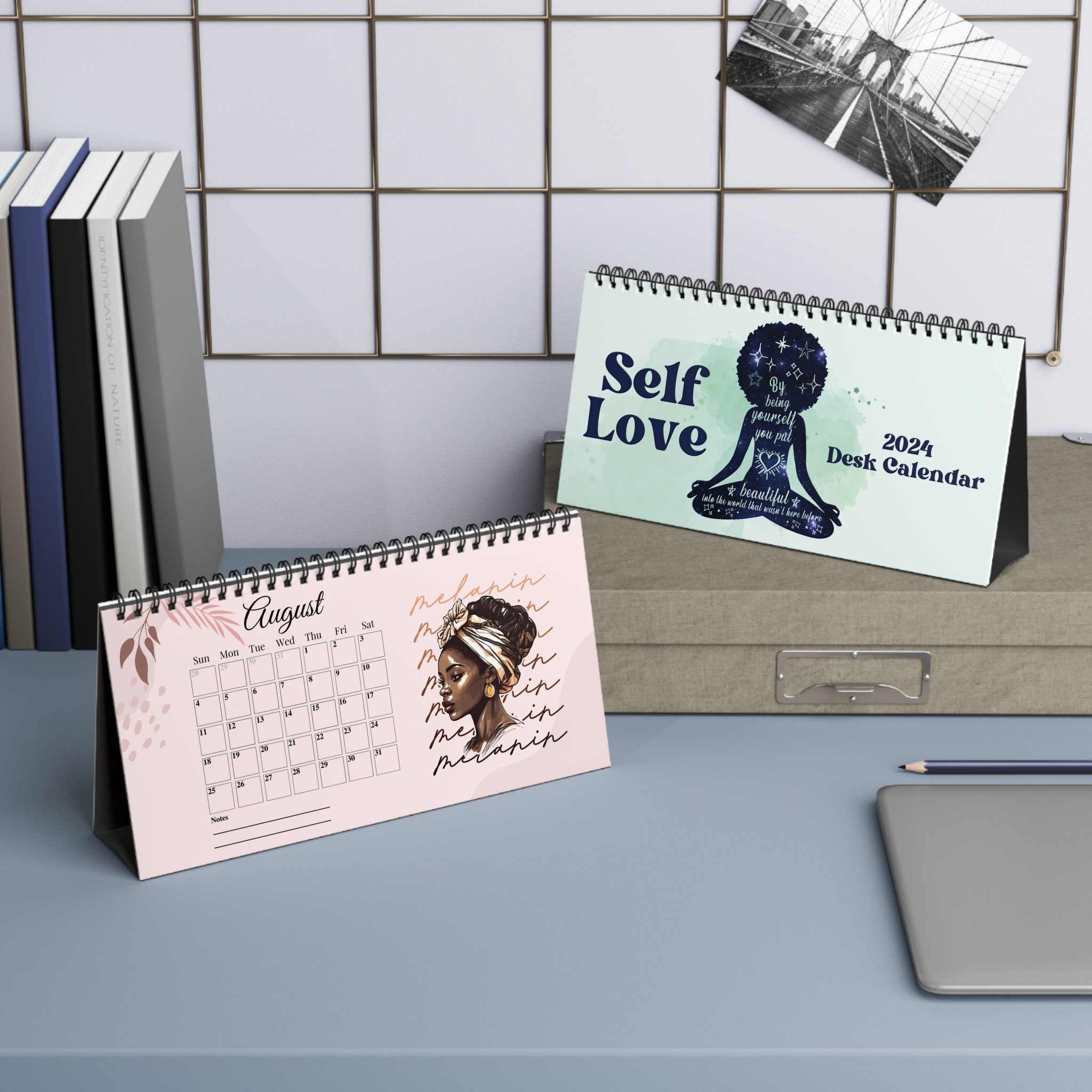 2024 Affirmations Calendar, Seasonal Calendar, Black Women Calendar