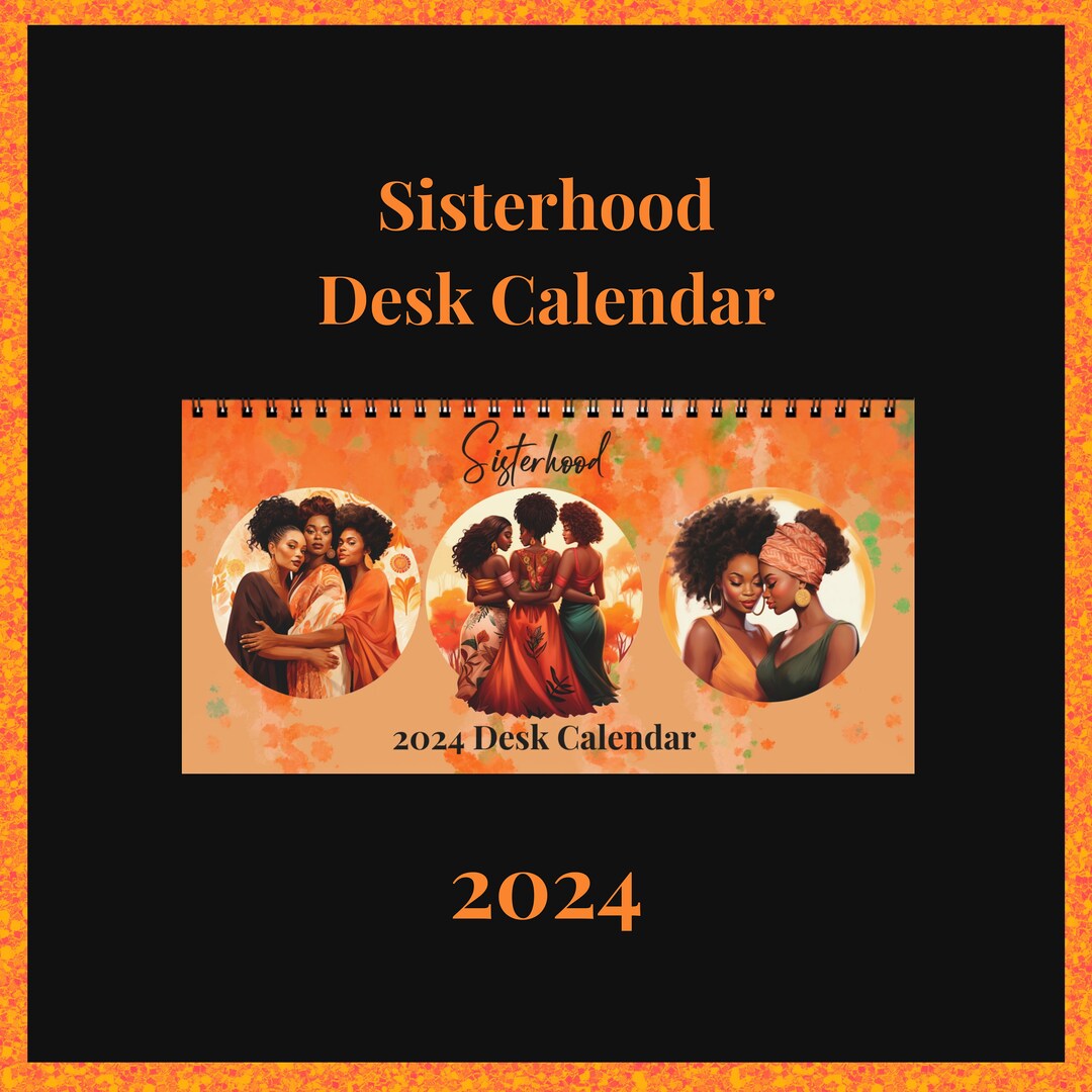Black Girl Desk Calendar, Black Women Calendar,self Love Calendar,black