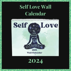 2024 Affirmations Kalender, Schwarzer Frauen-Kalender, Saisonaler Kalender, Selbstliebe-Kalender, Black Girl Kalender, Wandkalender, Planer 2024