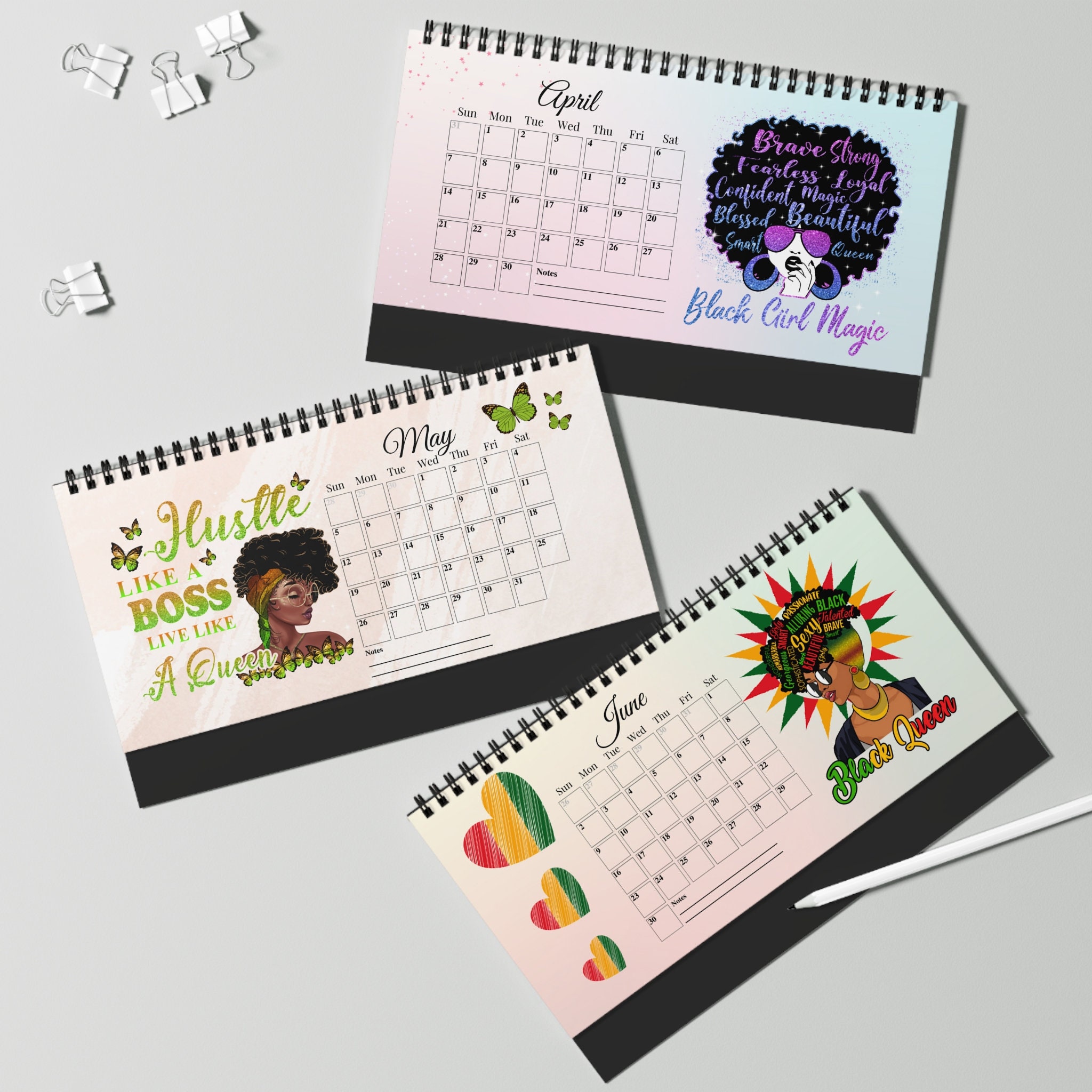 2024 Affirmations Calendar Seasonal Calendar Black Women Calendar 2024 Affirmations Calendar Seasonal Calendar Black Women Calendar