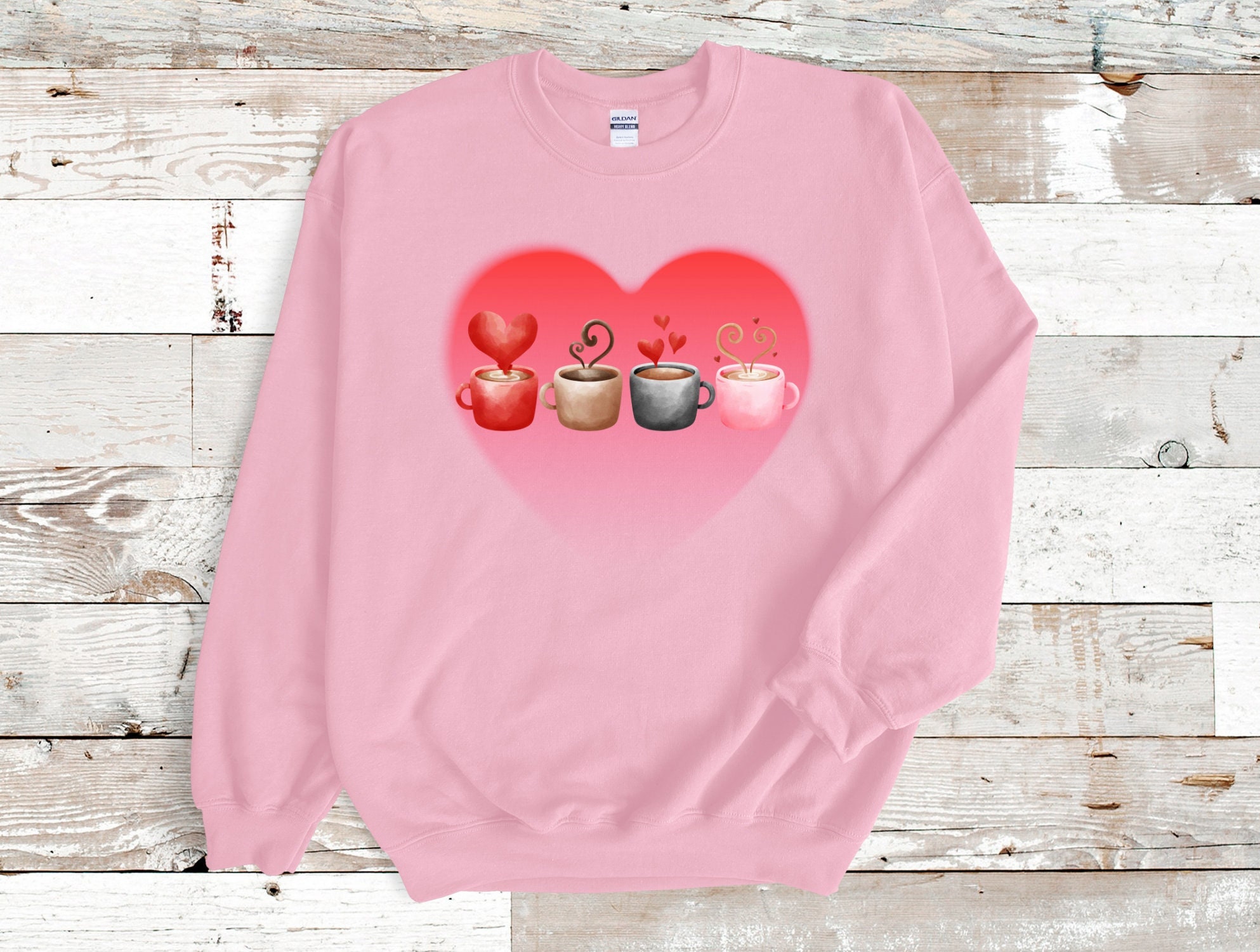 Sudadera de café de San Valentín, Suéter de San Valentín para mujer ...