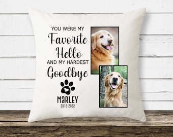 Personalized Dog Memorial Pillow Cover, Custom Memorial Pillow for Dogs, Sympathy loss of Pet, Custom Throw Pillow, Animal Lover