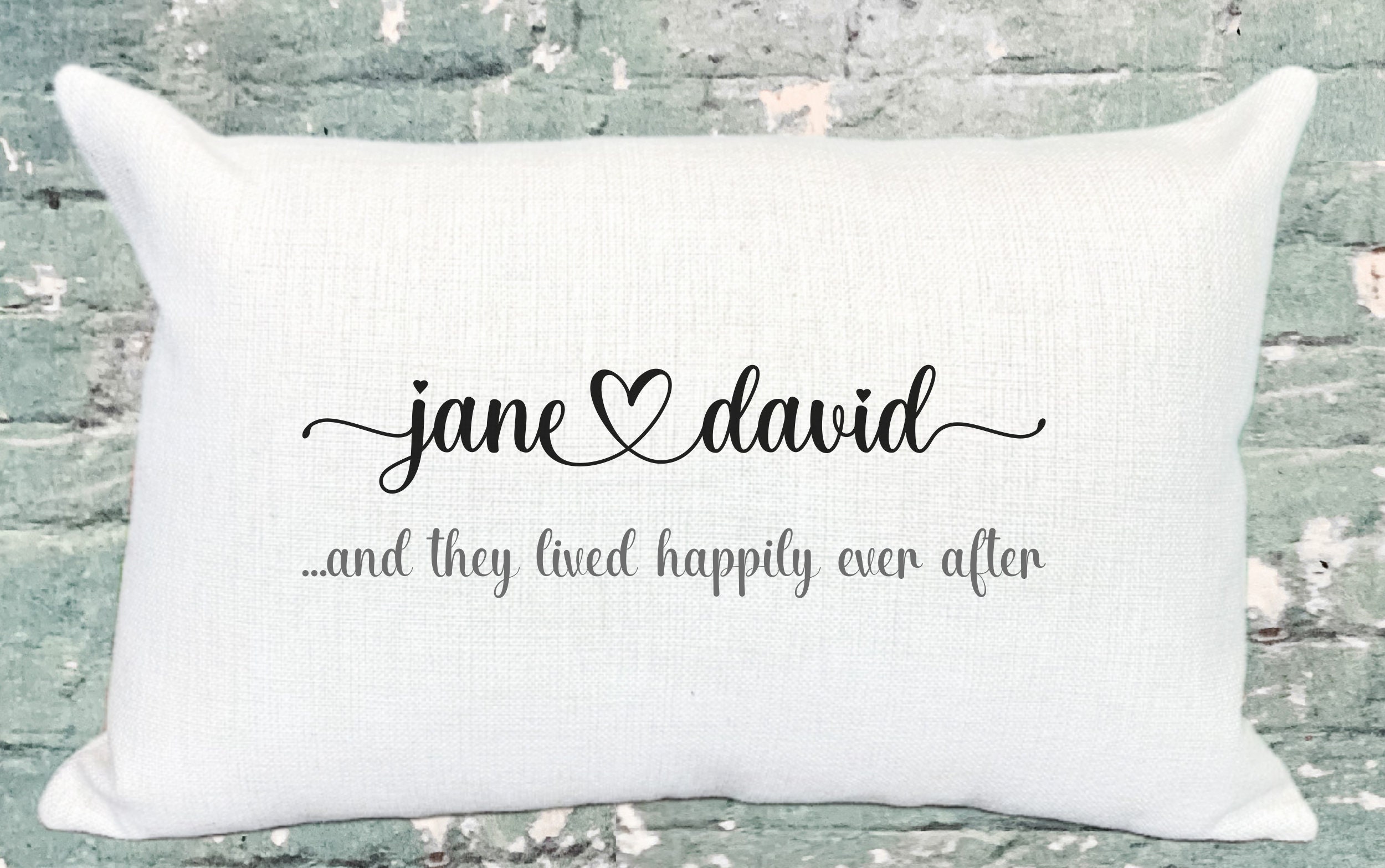 Personalized Young Couple Poster - And They Lived Happily Ever After