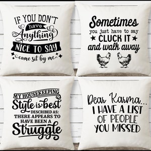 Custom Quote Pillow Cover: Witty Personalized Throw Pillow
