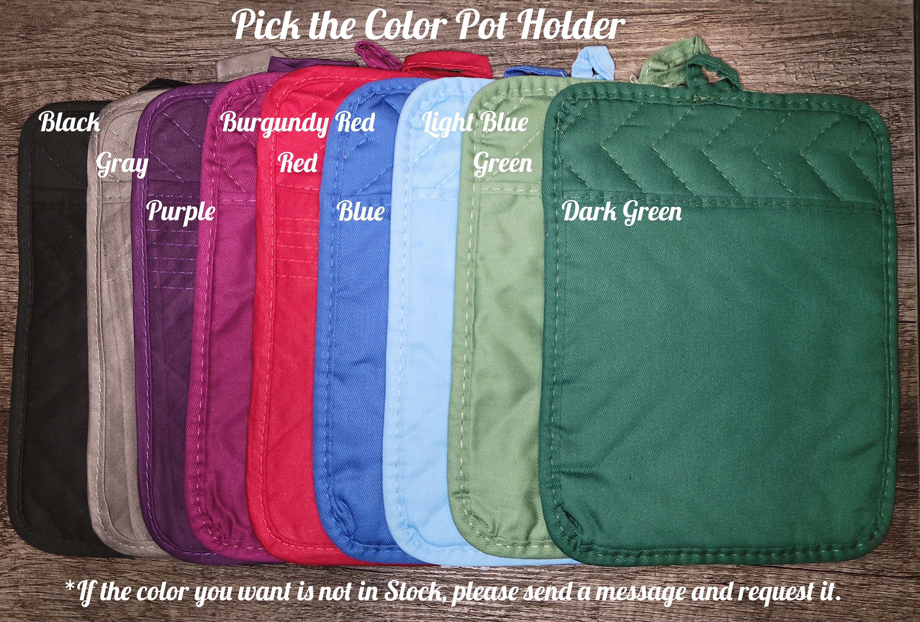 Pot Holders With Pocket and Endearing Cute Witty Saying Etsy