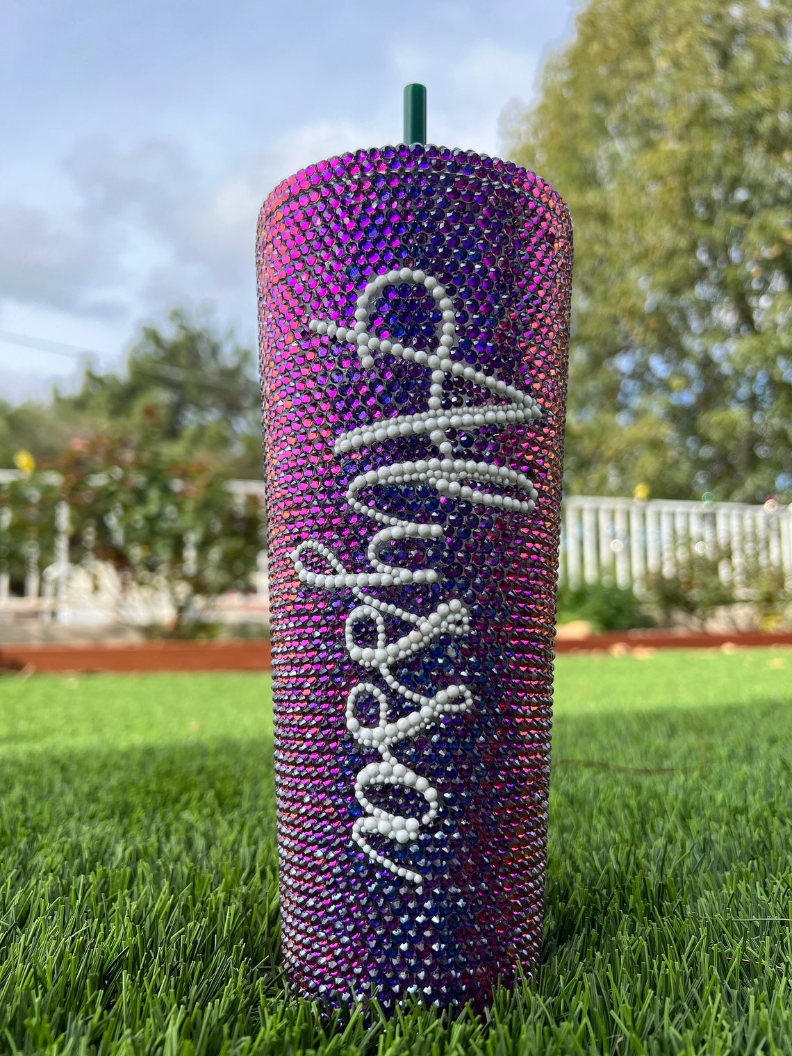 Custom Rhinestone Tumbler - Etsy