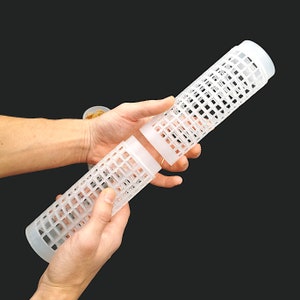 Easy Connect Moosstab Pflanzstab Rankhilfe Transparentes Rohr (XL) Unterstützung für Luftwurzeln von Kletterpflanzen