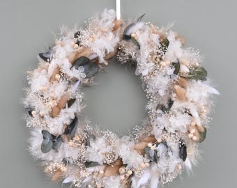 Trockenblumenkranz Türkranz Wandschmuck Boho Style