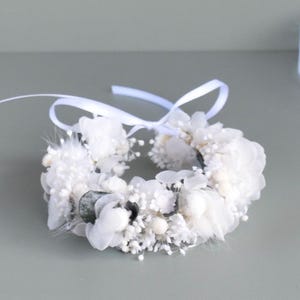 Corona de flores secas/ Guirnalda de flores/ Accesorio para el cabello/ Corona para el cabello/ Armband