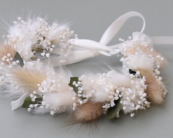 Armband aus Trockenblumen