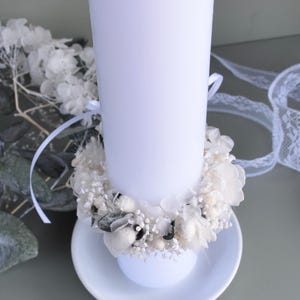 Corona de flores secas/ Guirnalda de flores/ Accesorio para el cabello/ Corona para el cabello/ imagen 14