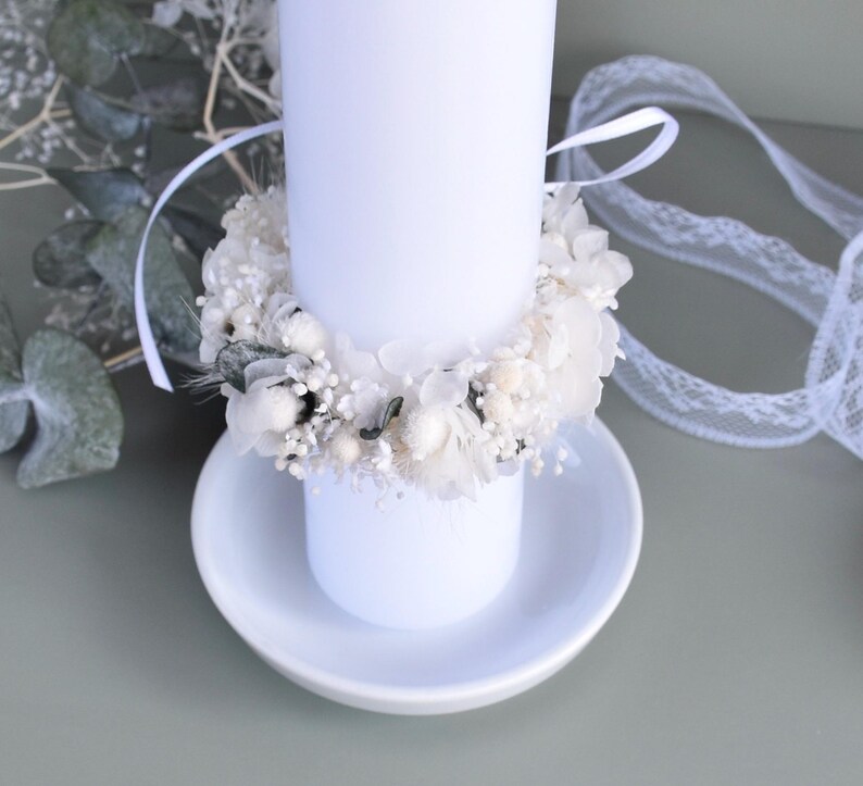 Corona de flores secas/ Guirnalda de flores/ Accesorio para el cabello/ Corona para el cabello/ imagen 15