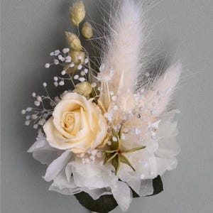 Corona de flores secas/ Guirnalda de flores/ Accesorio para el cabello/ Corona para el cabello/ Anstecker Rose
