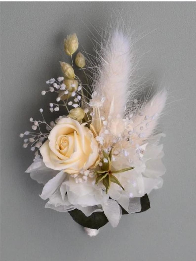 Corona de flores secas/ Guirnalda de flores/ Accesorio para el cabello/ Corona para el cabello/ Anstecker Rose