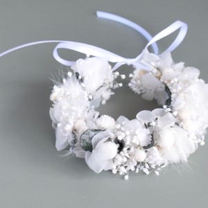 Corona de flores secas/ Guirnalda de flores/ Accesorio para el cabello/ Corona para el cabello/ imagen 19
