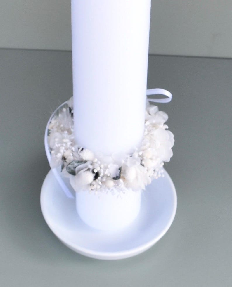 Corona de flores secas/ Guirnalda de flores/ Accesorio para el cabello/ Corona para el cabello/ Kerzenkranz 5cm