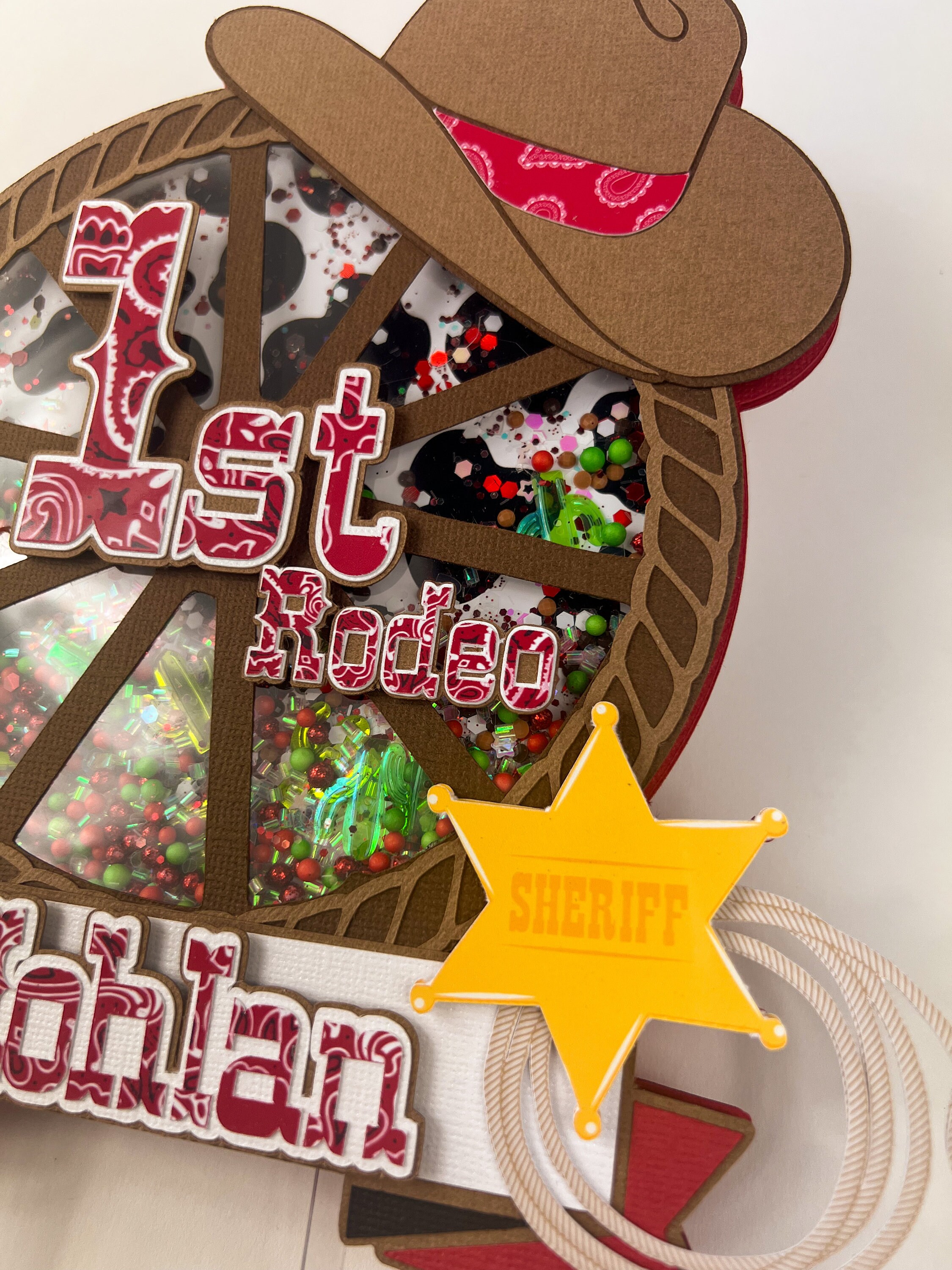 First Rodeo Cake Topper Shaker 1st Rodeo Cake Topper Party - Etsy