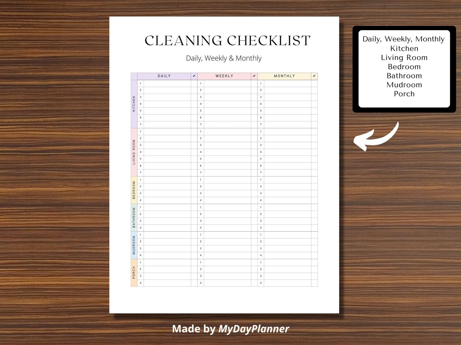 Printable House Cleaning Deep Cleaning Checklist Cleaning - Etsy