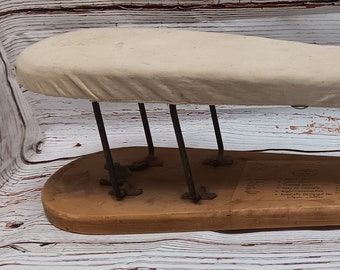 Vintage Wooden Queen Foldaway Sleeve Ironing Board