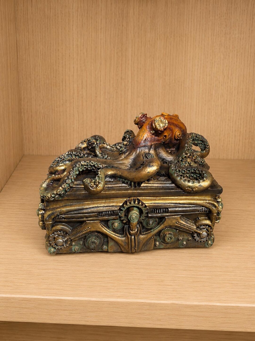 Steampunk Octopus Mechanical Trinket Box - Etsy
