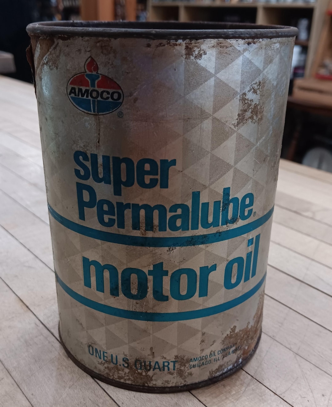 001 Vintage Amoco Super Permalube Motor Oil One Quart Oil Can - Etsy