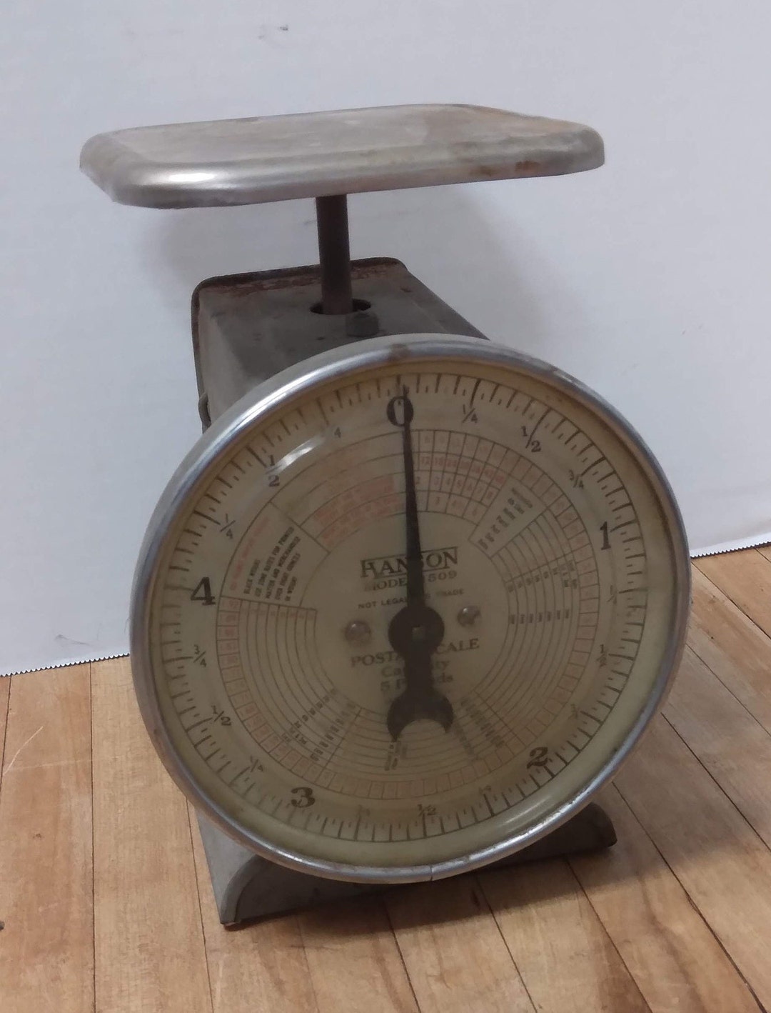Vintage Hanson Model 1509 Postal Scale 5 Pound Capacity Etsy