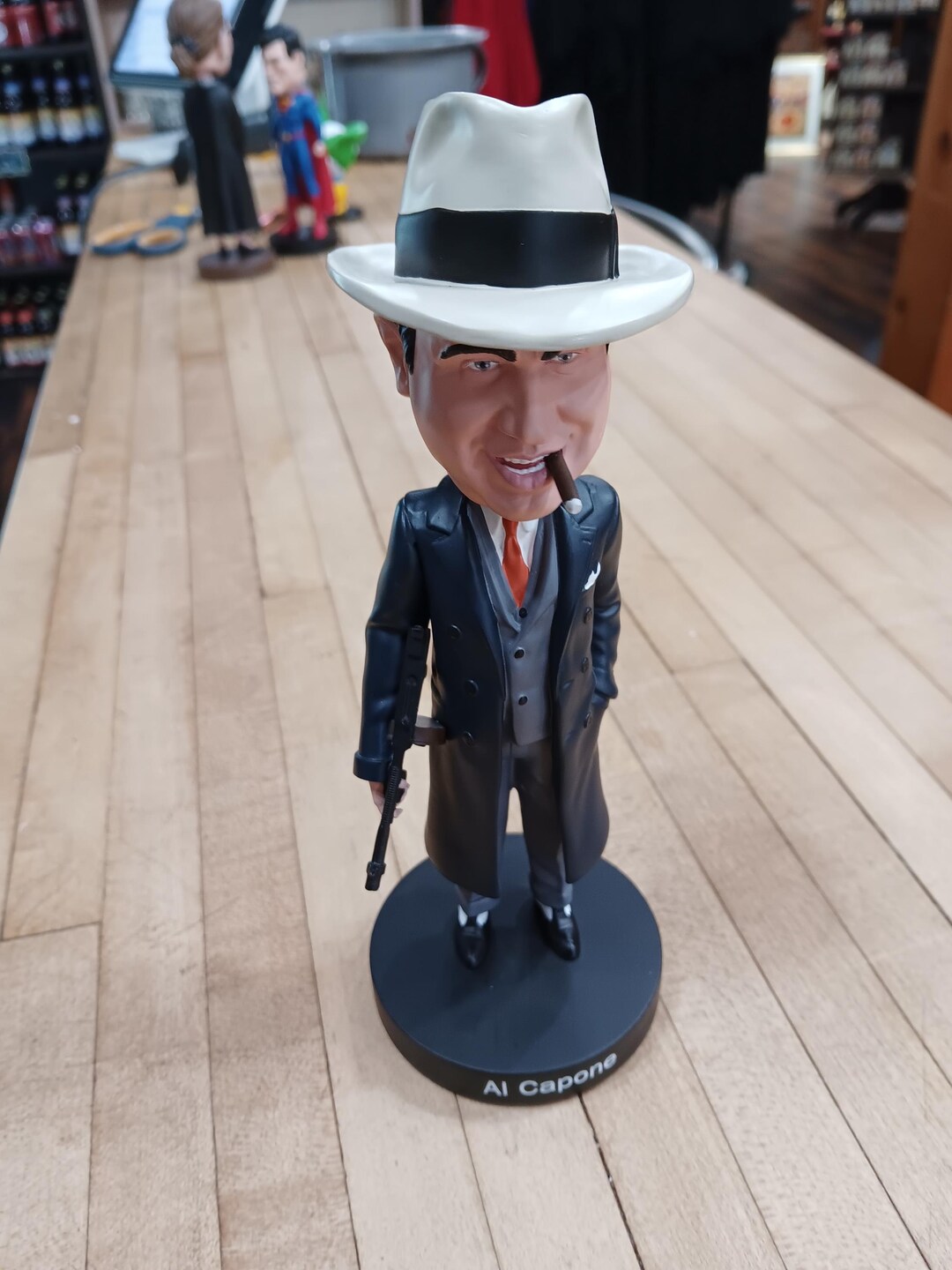 Al Capone Bobblehead Figure Gangster Desk Display Collectible Etsy