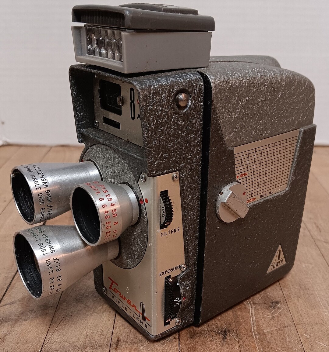 Vintage Sears Model T185 8MM Triple Lens Tower Camera Etsy