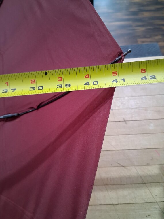 Red Double Canopy Automatic Umbrella with Curved … - image 3