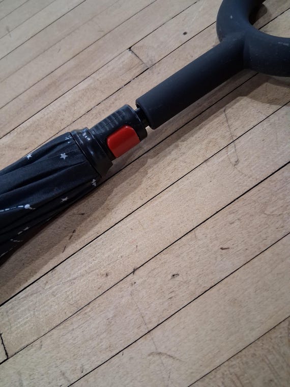 Black Constellation Print Double Layer Umbrella C… - image 13