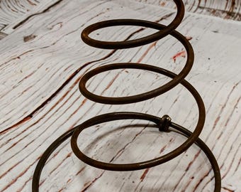 Vintage Metal Tornado Style Bed Spring Coil