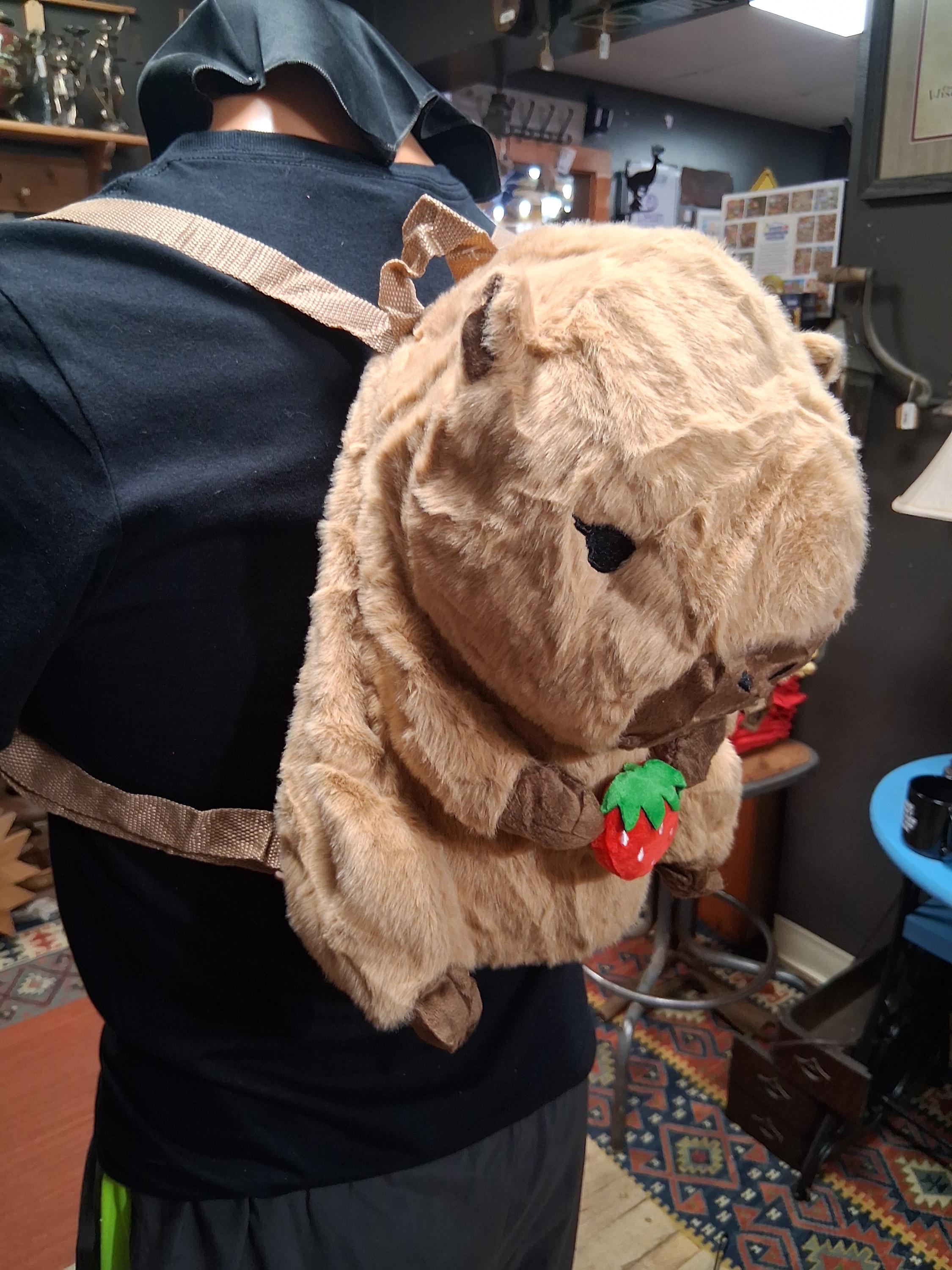 Stuffed Capybara Backpack Pattern Capybara Plush Backpack With Adjustable Straps - Etsy