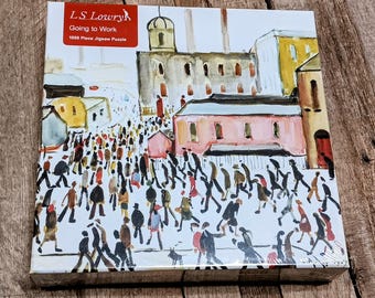 Going to Work 1000pc Puzzle – LS Lowry Industrial Crowd Scene