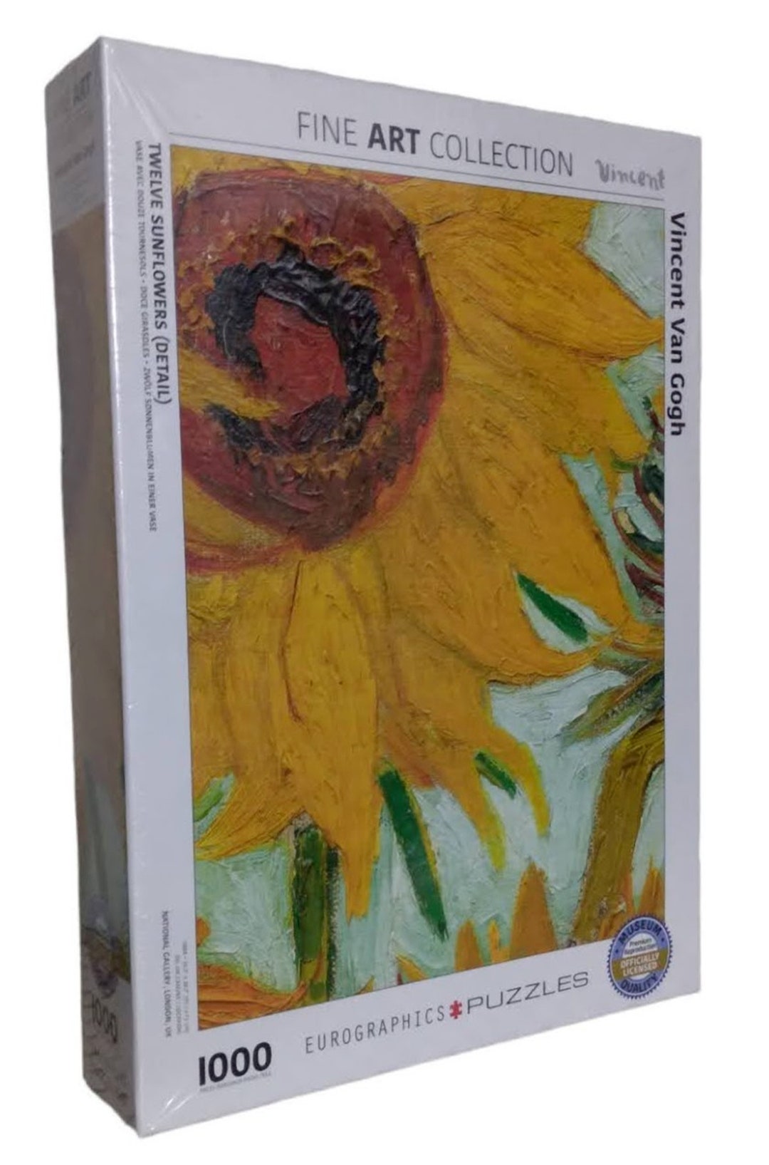 1000 Piece Jigsaw Puzzle Van Gogh Twelve Sunflowers Detail new, Factory