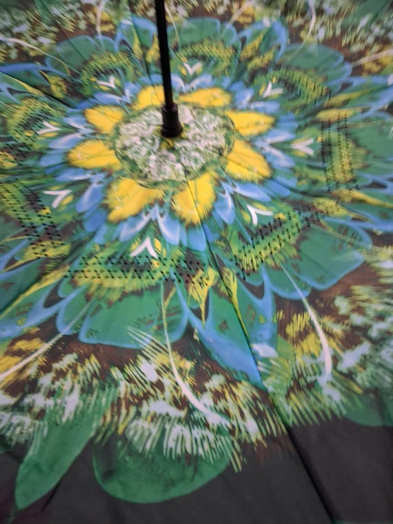 Peacock Feather Mandala Double Layer Umbrella - image 4