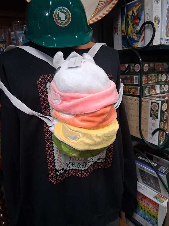 Roly Poly Rainbow Plush Backpack - image 4