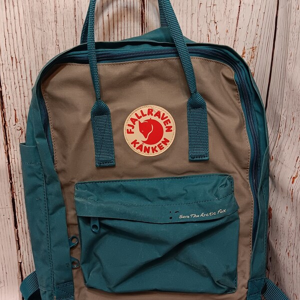 Authentic Used Fjallraven Kanken The Save the Arctic Fox Backpack