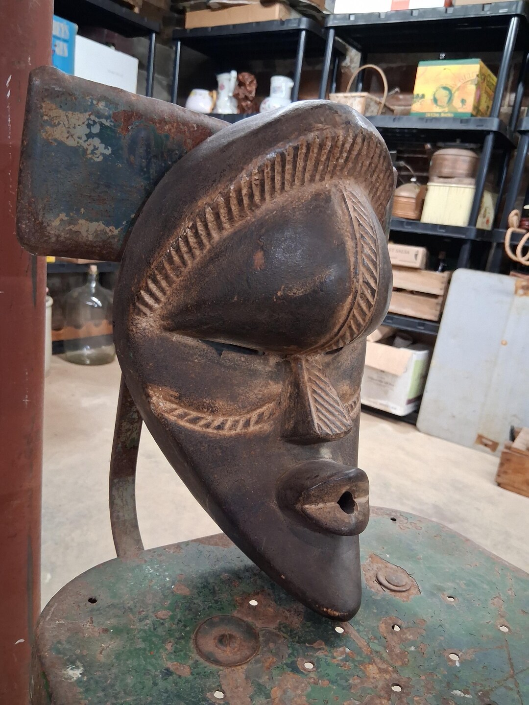 Baule Tribal Portrait Mask - Etsy