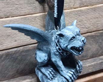 Winged Gargoyle Dog Ornament Collectible Gothic Horror Monster