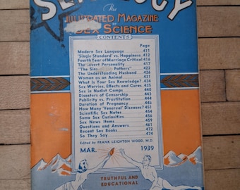 Sexology Magazine March 1939 Complete Issue