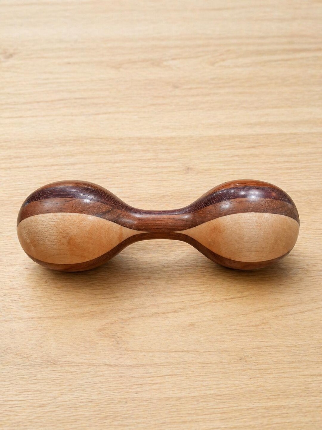 Wood Turned Baby Rattle Handcrafted Veteran Made Two Tone - Etsy