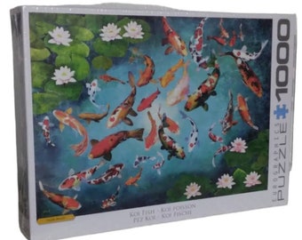 1000 Piece Jigsaw Puzzle - Koi Fish (New, factory sealed, in box)