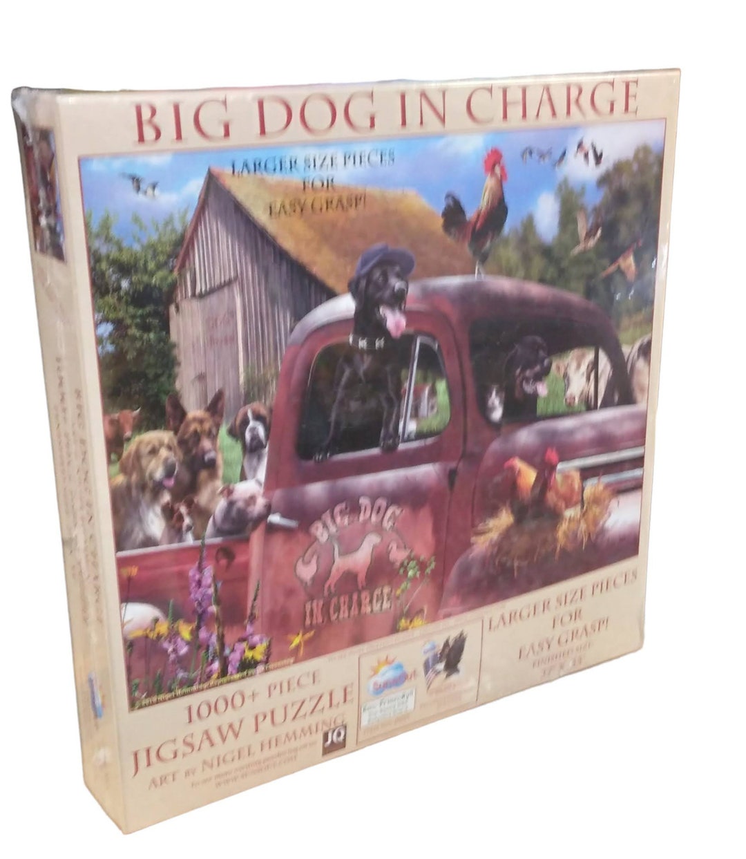 1000 Piece Jigsaw Puzzle Big Dog in Charge new, Factory Sealed, in Box ...